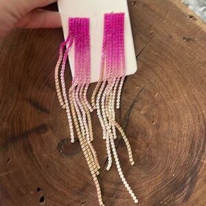 Long Pink Earrings 25